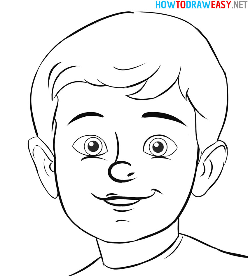 How to Draw a Cartoon Boy Easy