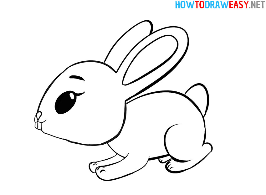 How to Draw a Cartoon Bunny Easy