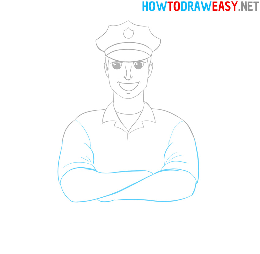How to Draw a Cartoon Police Officer