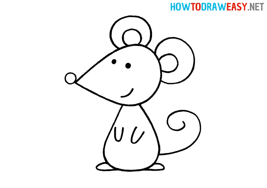 How to Draw a Cute Mouse