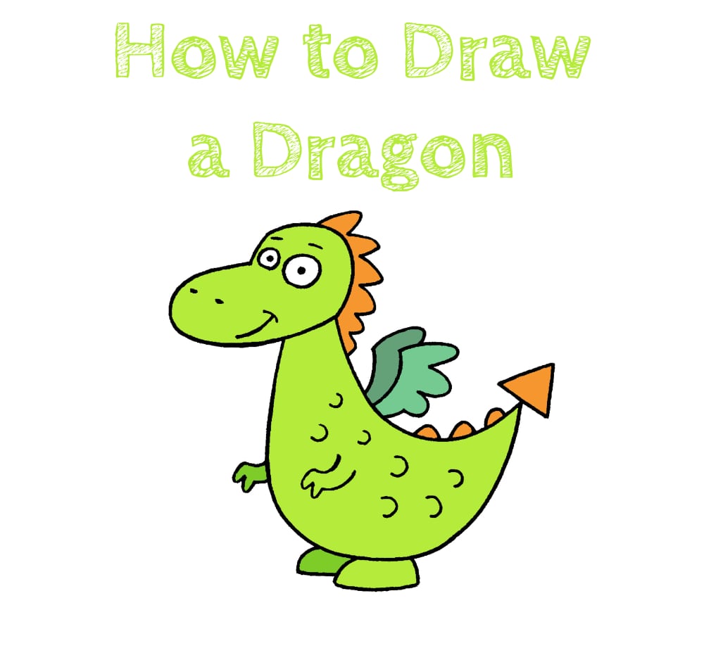How to Draw a Dragon Easy for Kids
