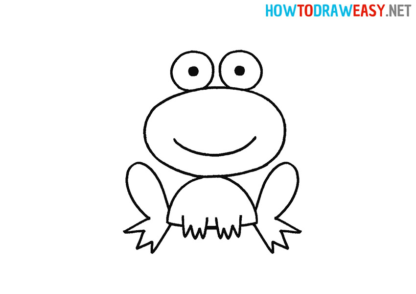 How to Draw a Easy Frog