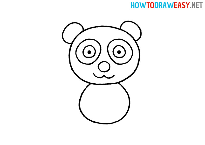 How to Draw a Easy Panda