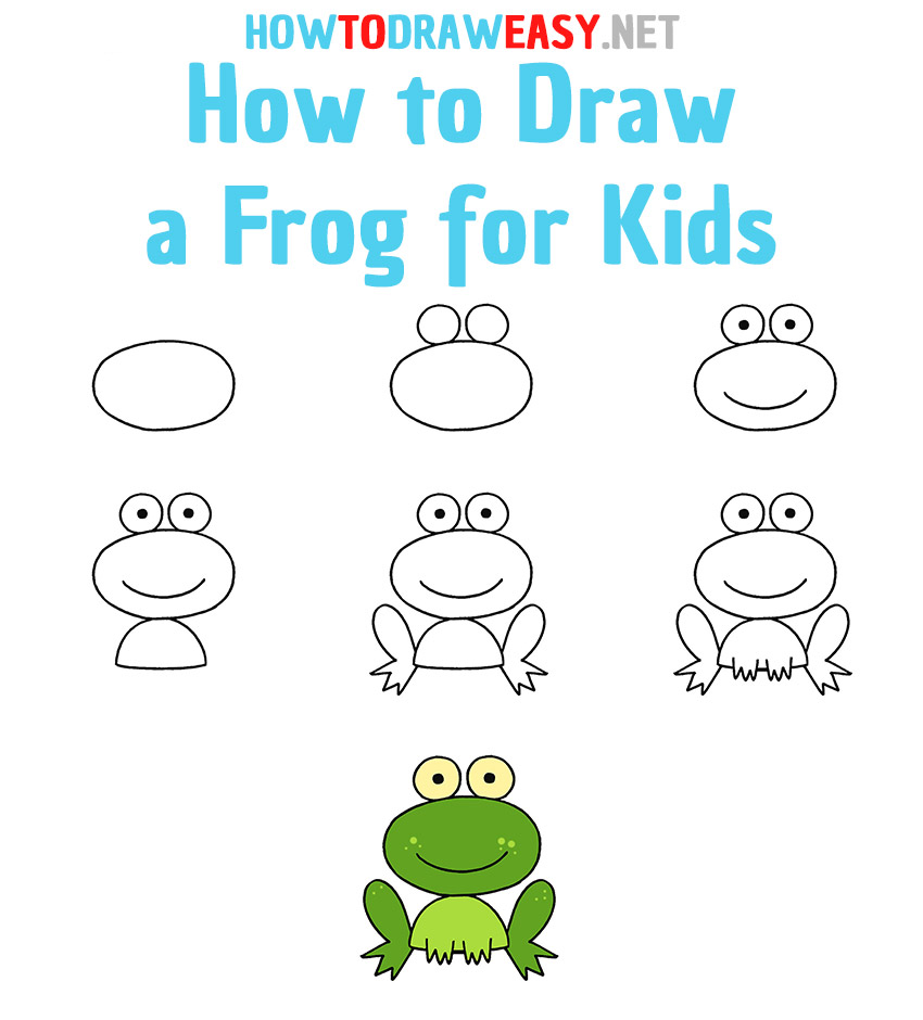 How to Draw a Frog Step by Step