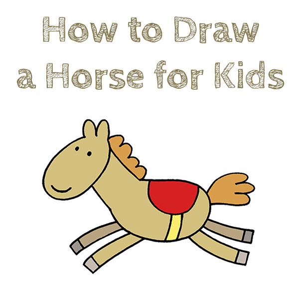 How to Draw a Horse for Kids