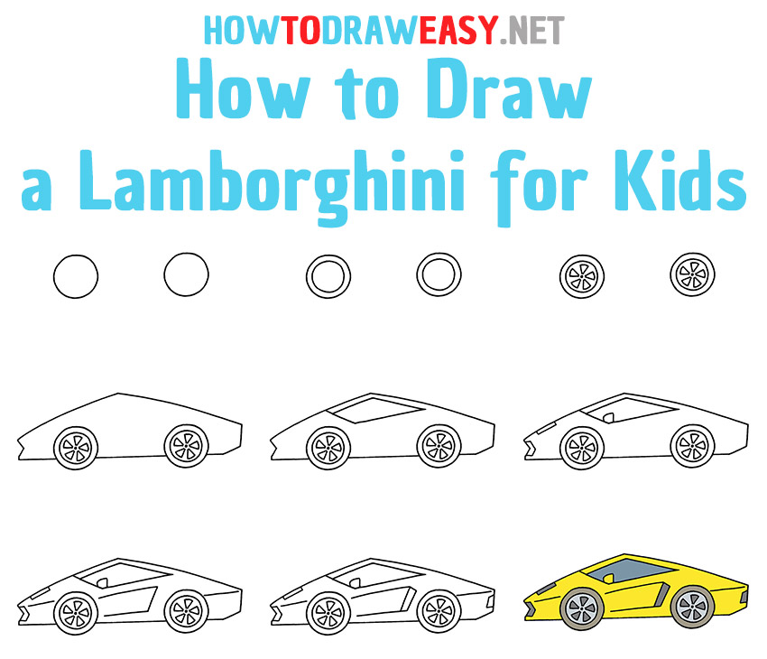 How to Draw a Lamborghini Step by Step