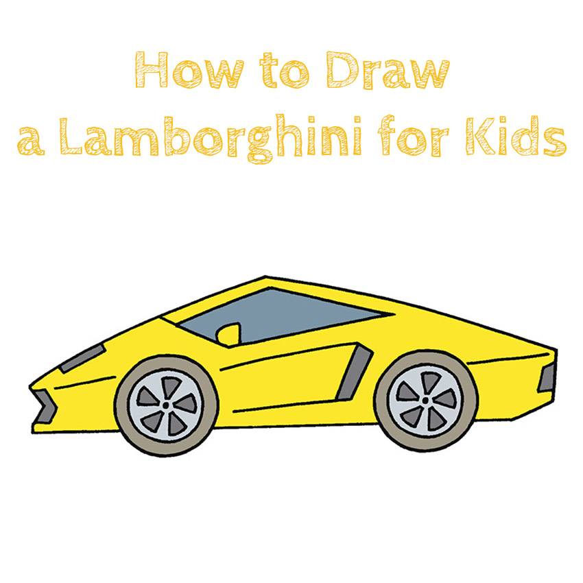 How to Draw a Lamborghini for Kids