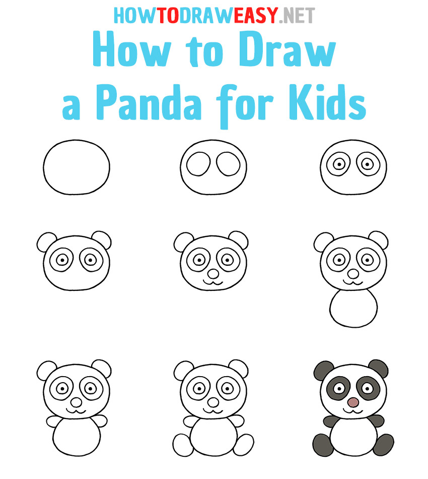 How to Draw a Panda Step by Step