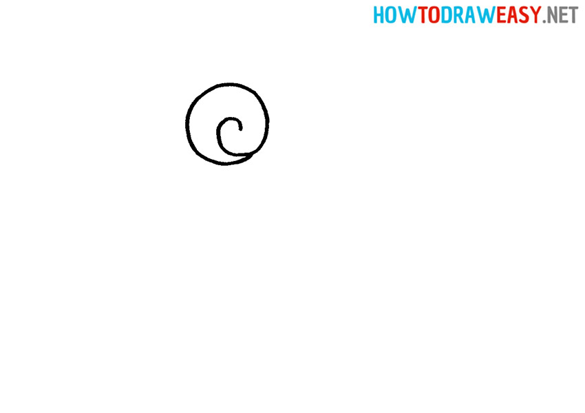 How to Draw a Ram Horns
