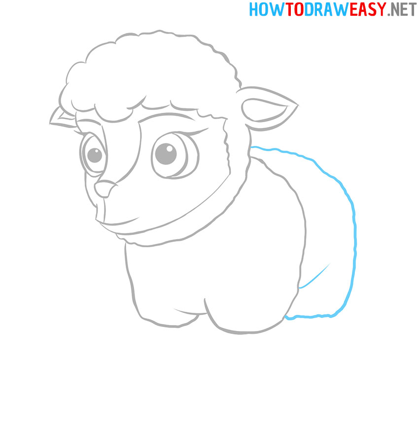 How to Draw a Sheep for Kids Easy