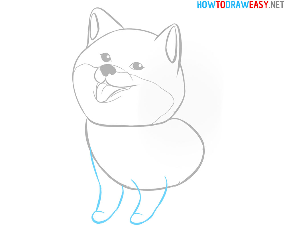 How to Draw a Shiba Inu Easy