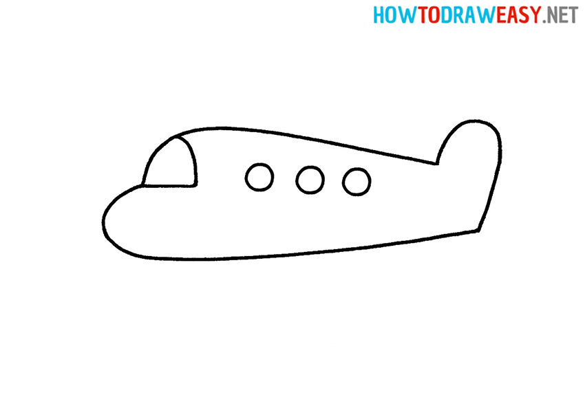 How to Draw a Simple Airplane