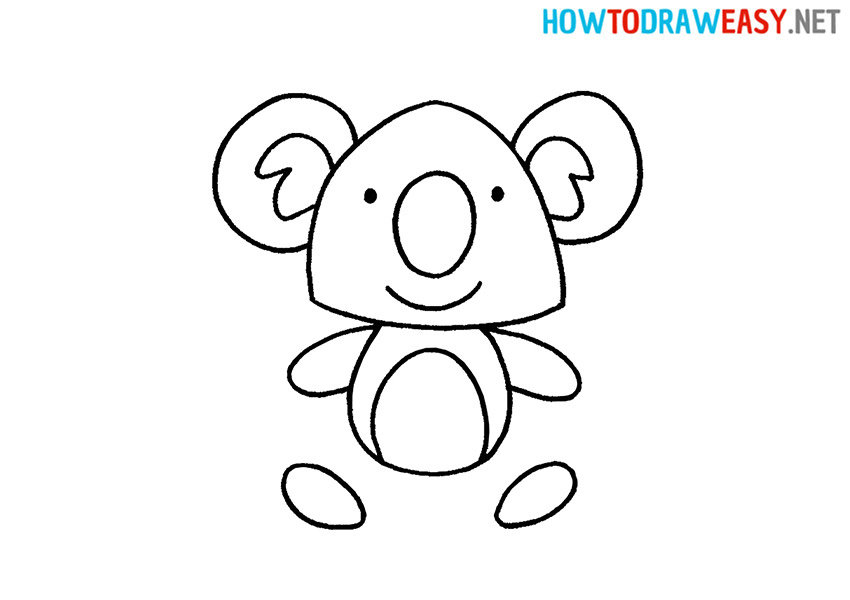 How to Draw a Simple Koala