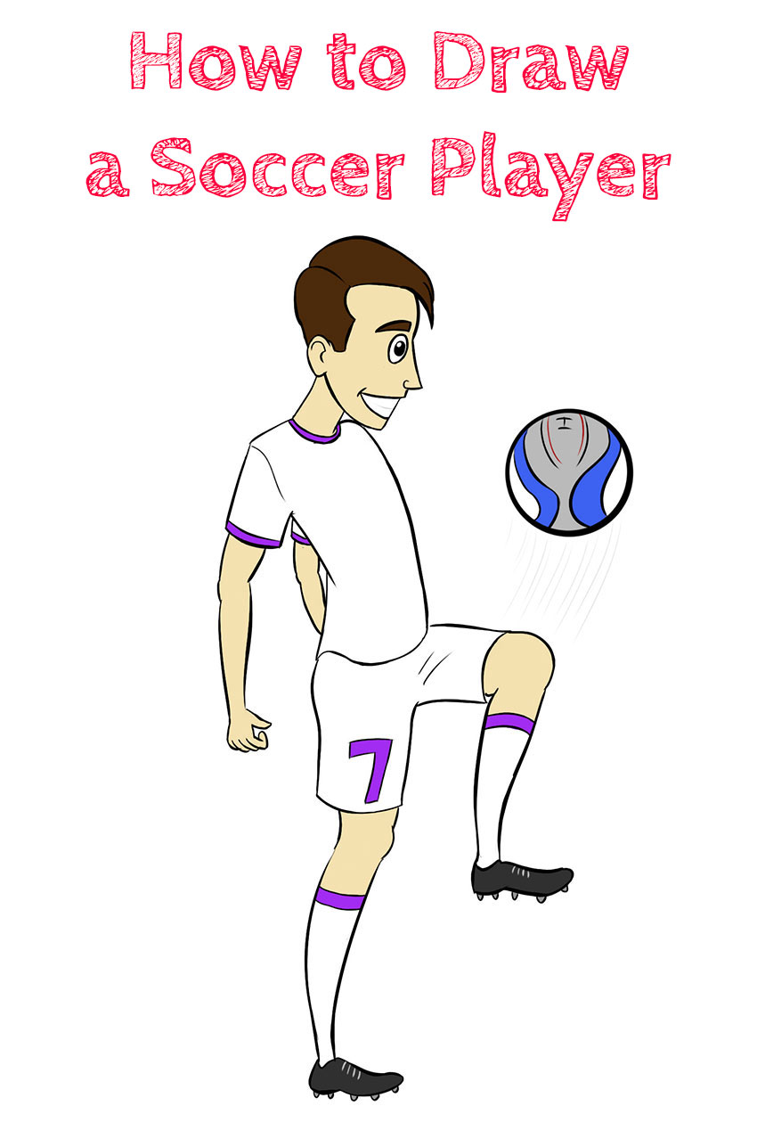 How to Draw a Soccer Player Easy for Beginners