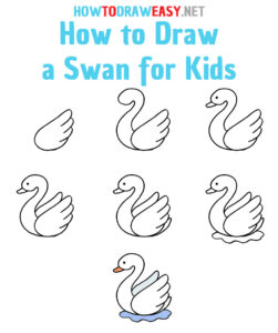 How to Draw a Swan for Kids - How to Draw Easy