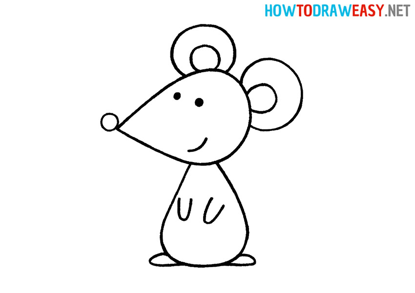 How to Draw an Easy Mouse