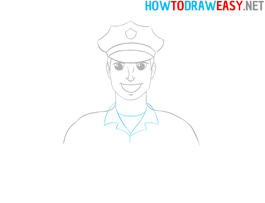 How to Draw an Easy Police Officer