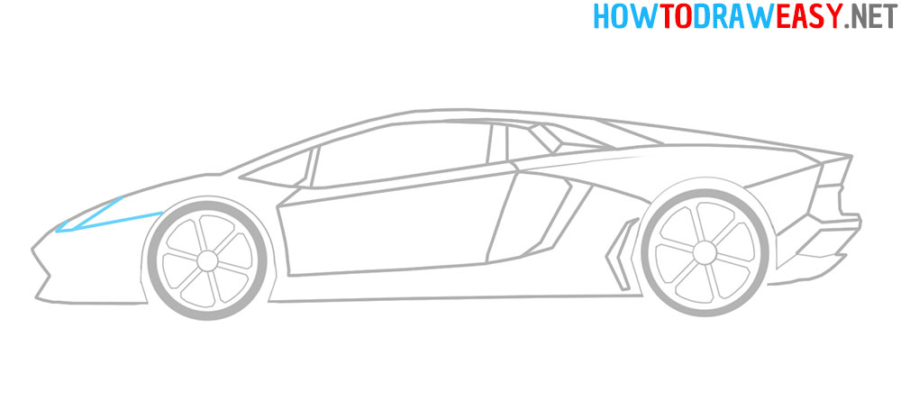 Lamborghini Drawing Easy