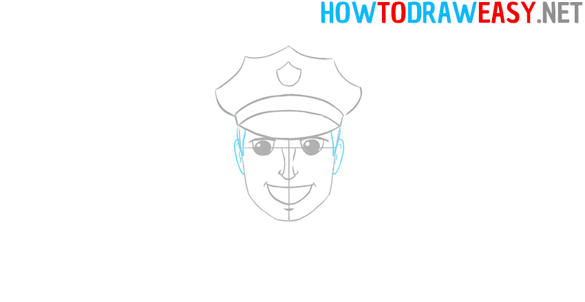 Police Officer Head Drawing Tutorial