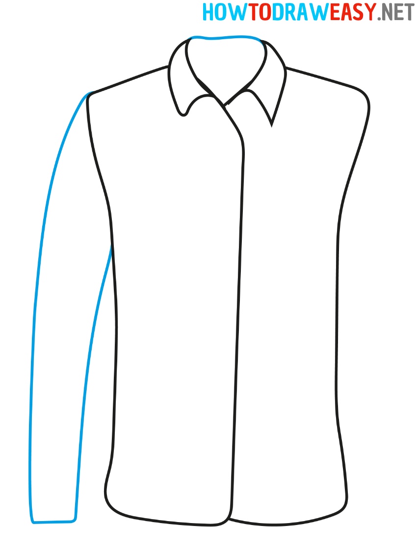 Shirt Step by Step Drawing Tutorial