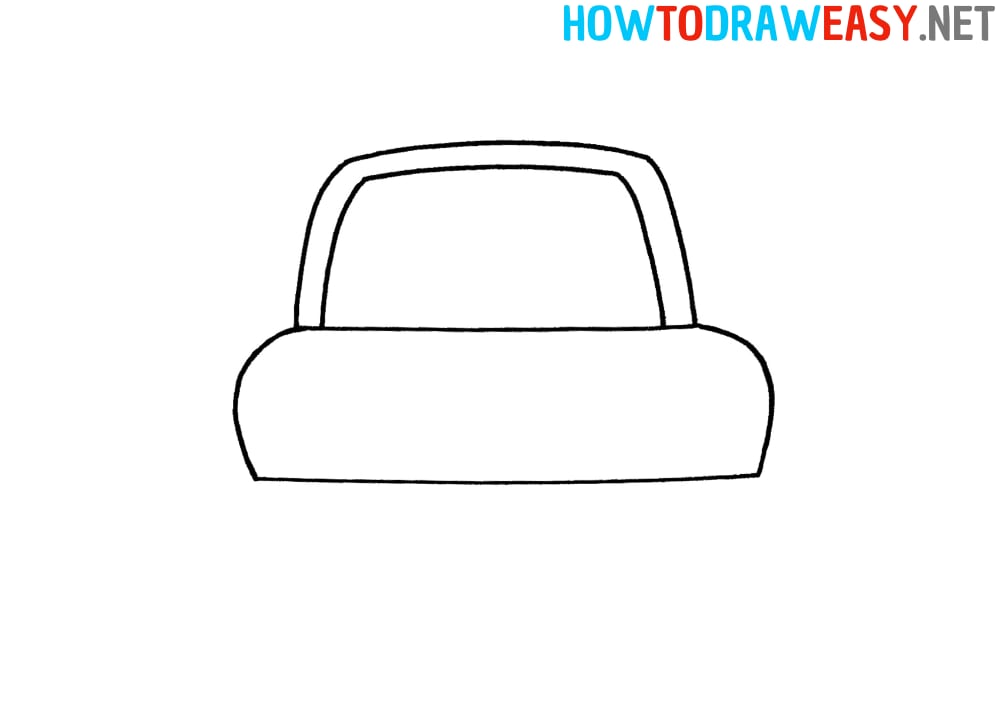 Step by Step Police Car Drawing
