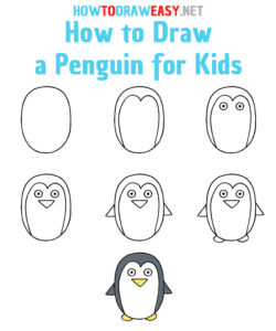 How to Draw a Penguin for Kids - How to Draw Easy