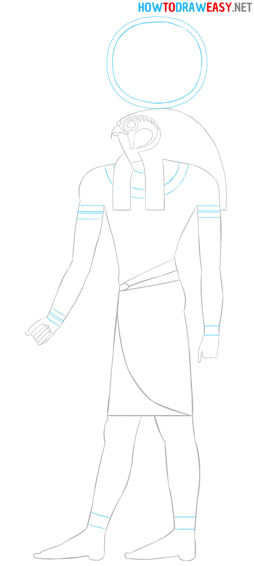 how to draw an egyptian
