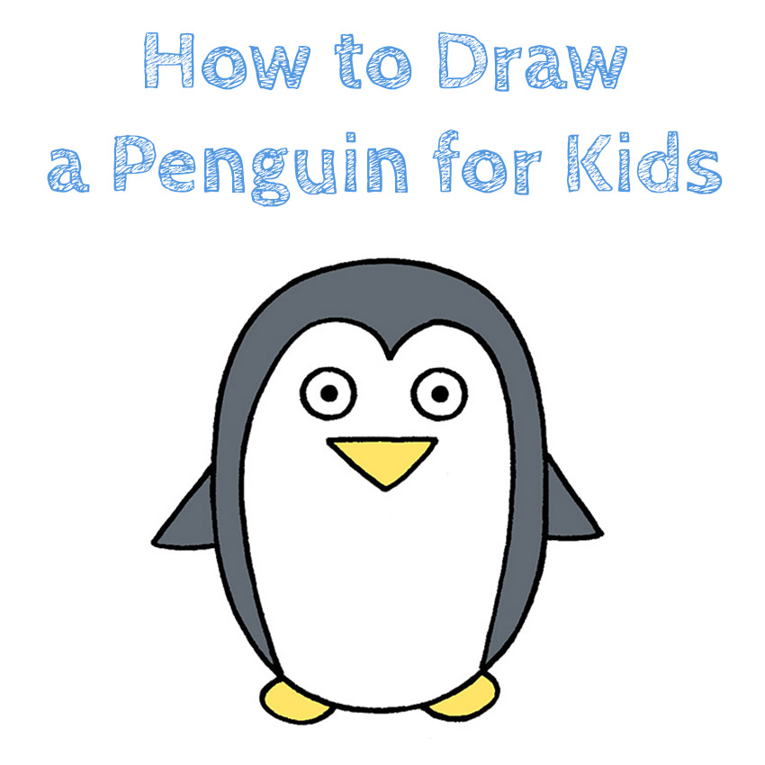 penguin how to draw