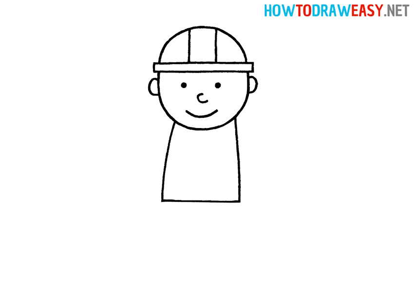 Builder Drawing Tutorial for Kids