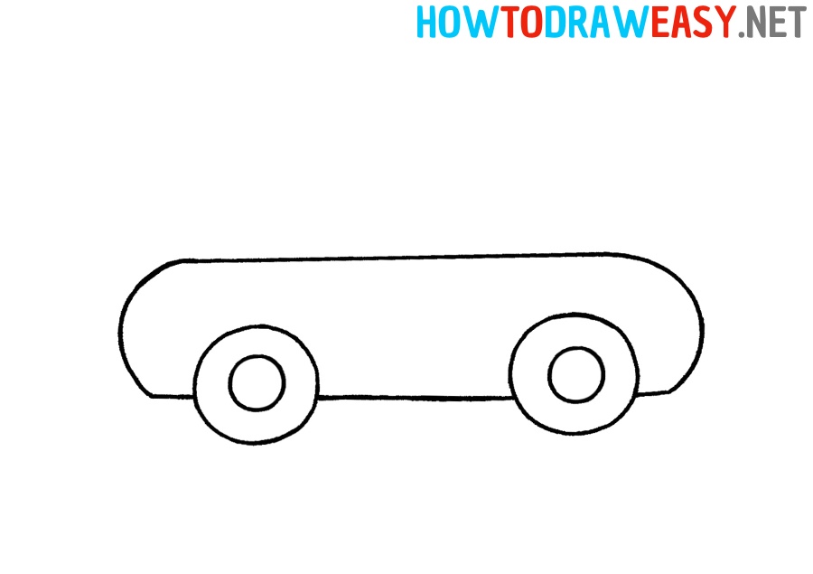 Cartoon Car Drawing Step by Step