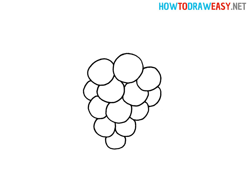 Easy Drawing Grapes