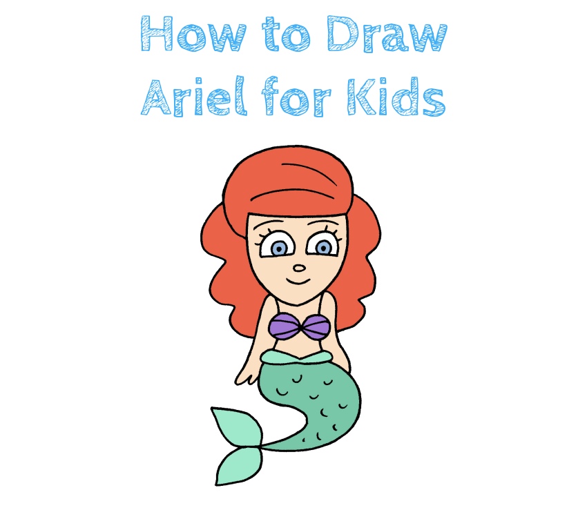 How to Draw Ariel for Beginners