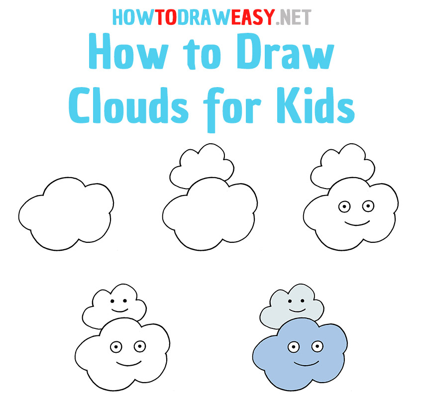How to Draw Clouds Step by Step
