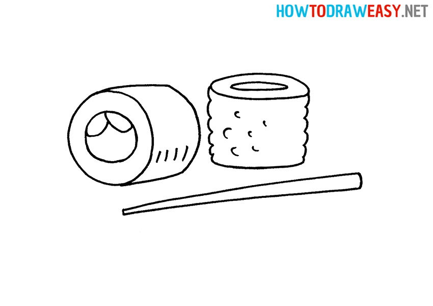 How to Draw Cute Sushi