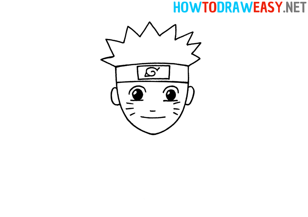 How to Draw Naruto Face