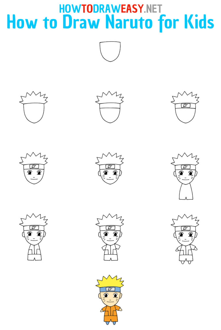 How to Draw Naruto for Kids How to Draw Easy
