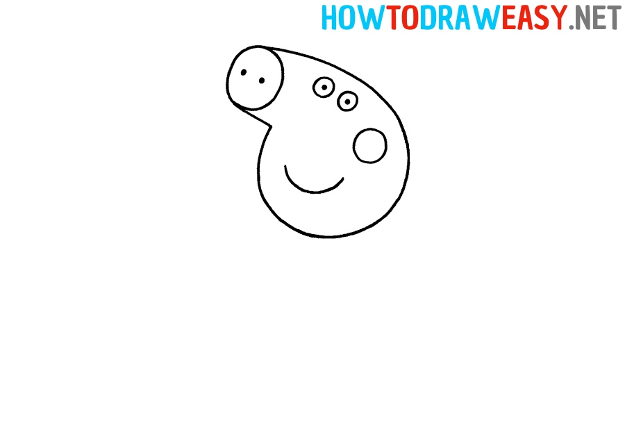 How to Draw Peppa Pig Face