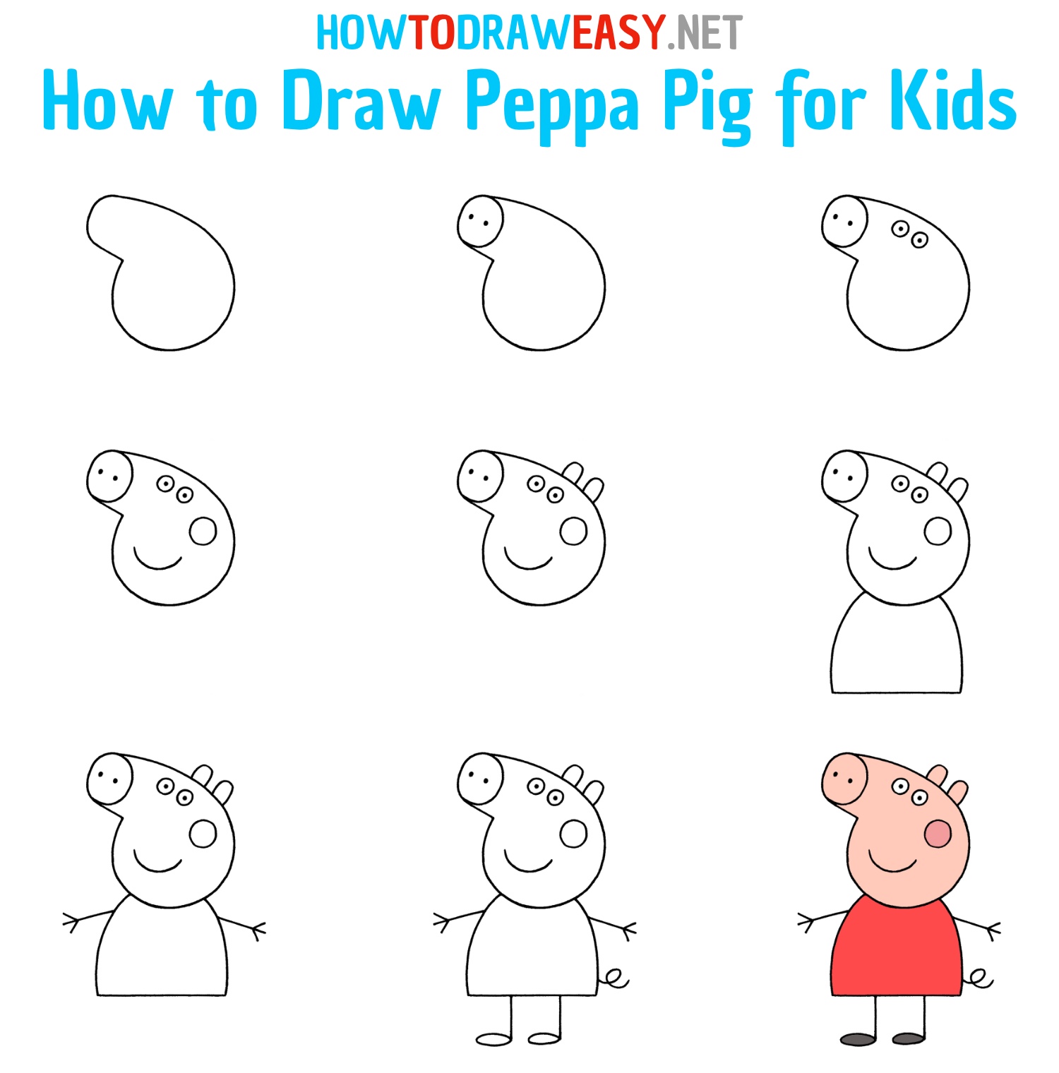 Dibujar Paso A Paso A Peppa Pig How To Draw Peppa Pig Dibujarycrear ...