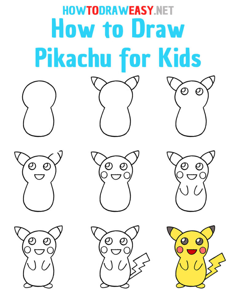 How to Draw Pikachu for Kids How to Draw Easy