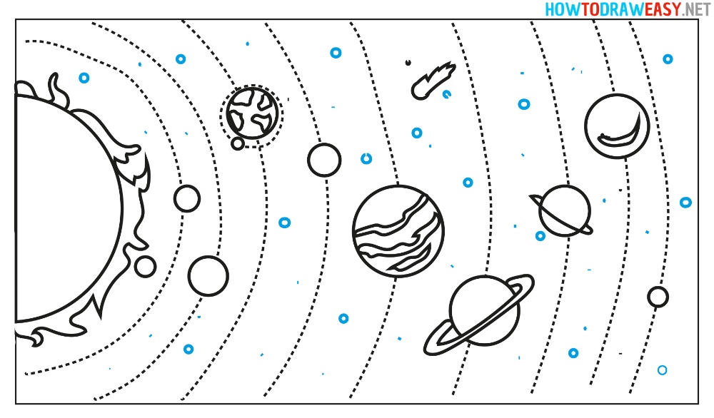 How to Draw Solar System