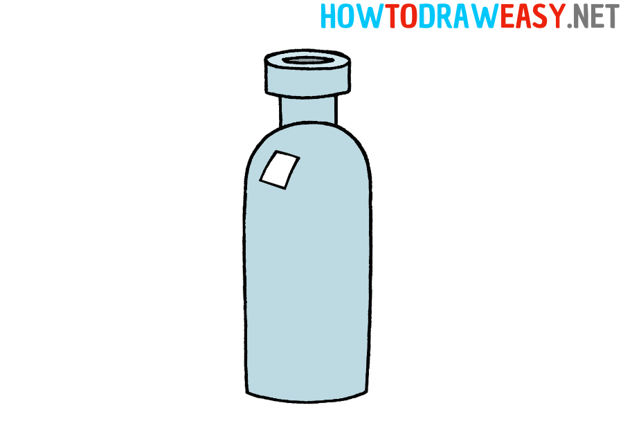 How to Draw a Bottle Easy