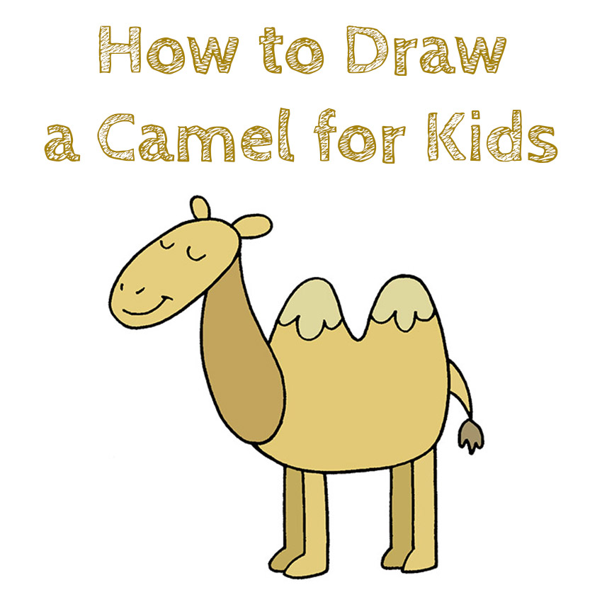 How To Draw A Camel Printable Step By Step Drawing Sheet - Bank2home.com