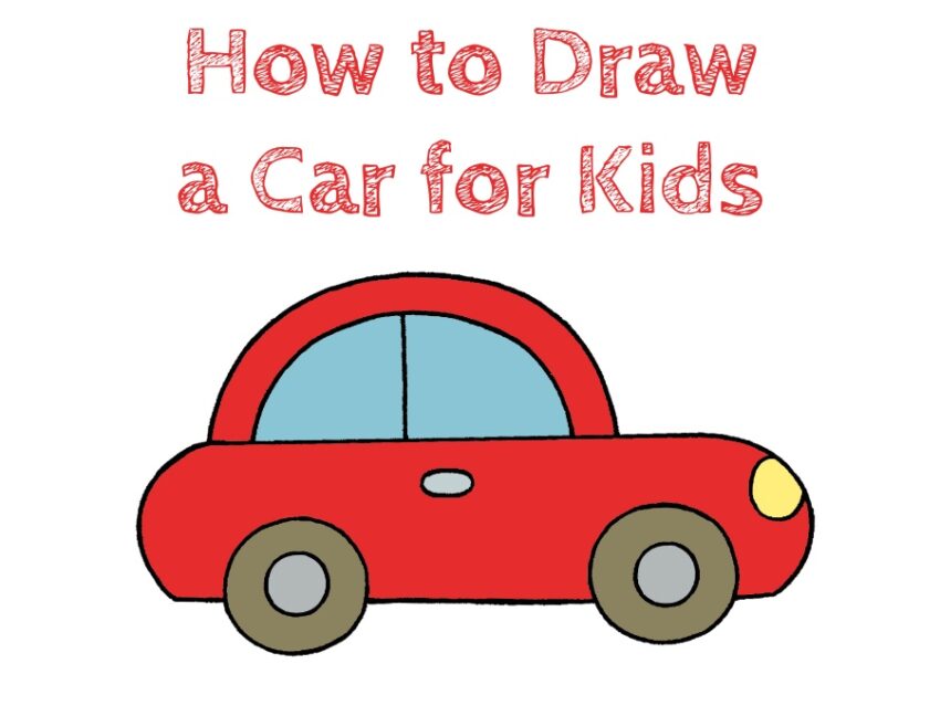 How to Draw a Car for Kids - How to Draw Easy