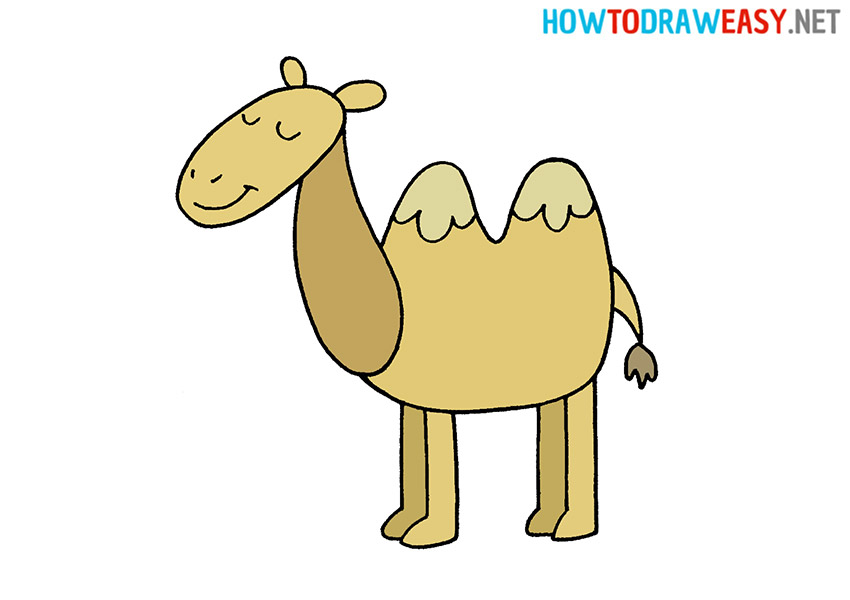 How to Draw a Cartoon Camel