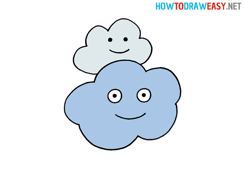 How to Draw a Cartoon Clouds