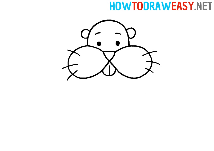 How to Draw a Cartoon Hamster