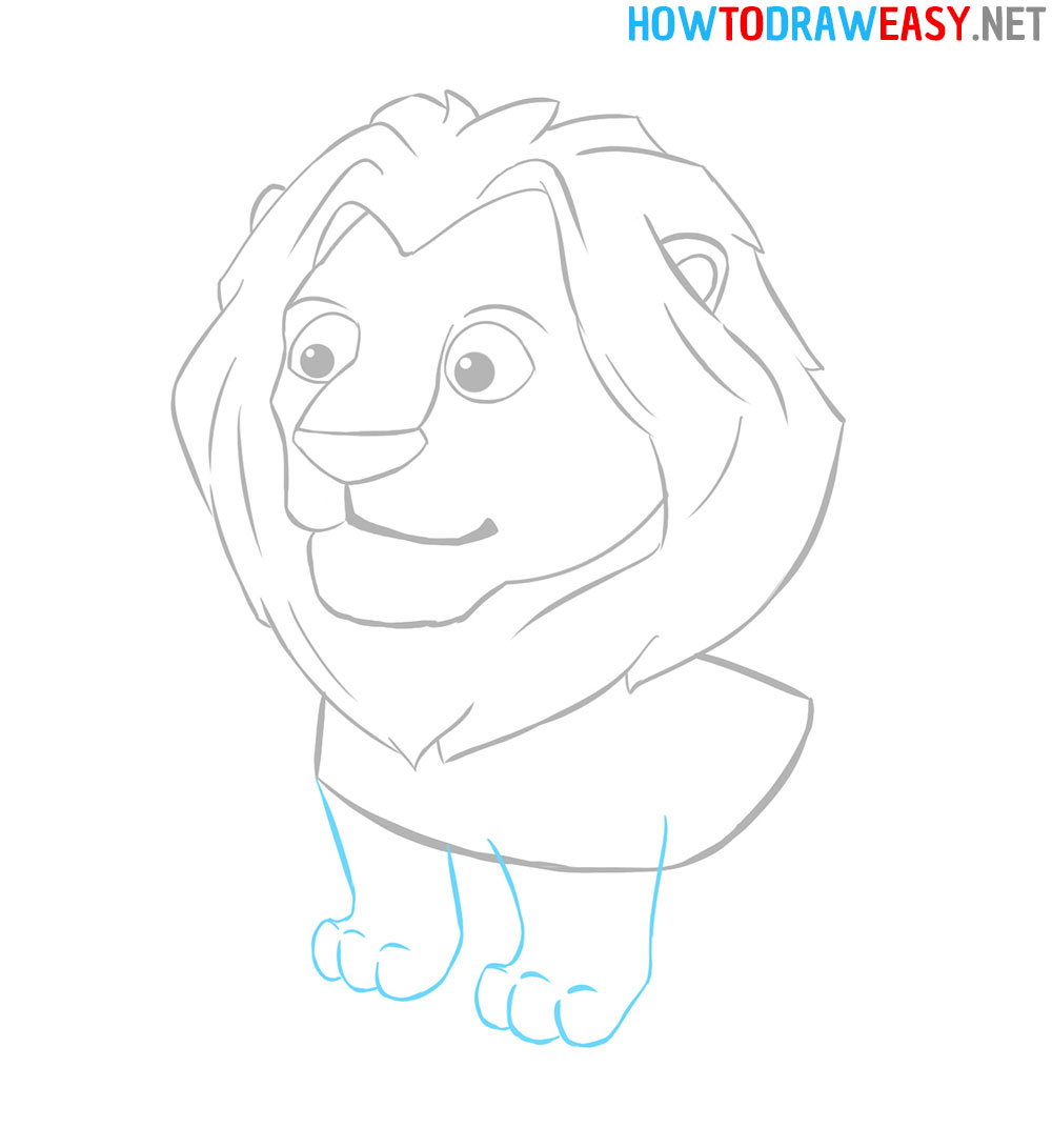 How to Draw a Cartoon Lion for Kids