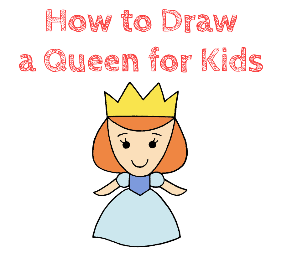 How to Draw a Cartoon Queen