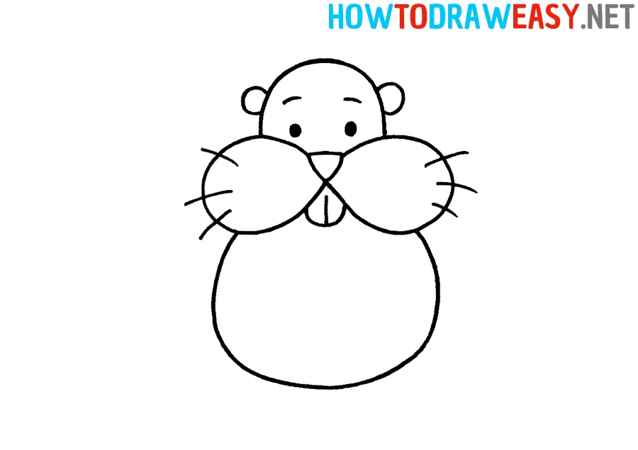 How to Draw a Cute Hamster