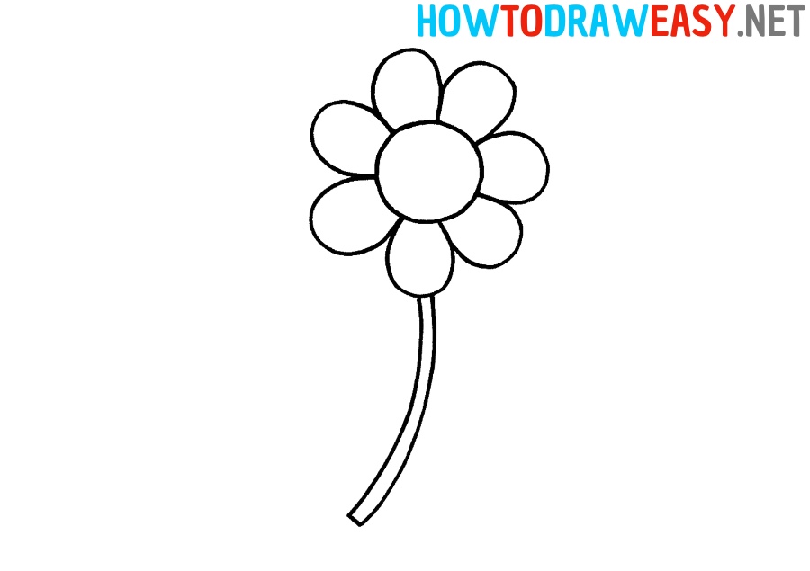 How to Draw a Easy Flower